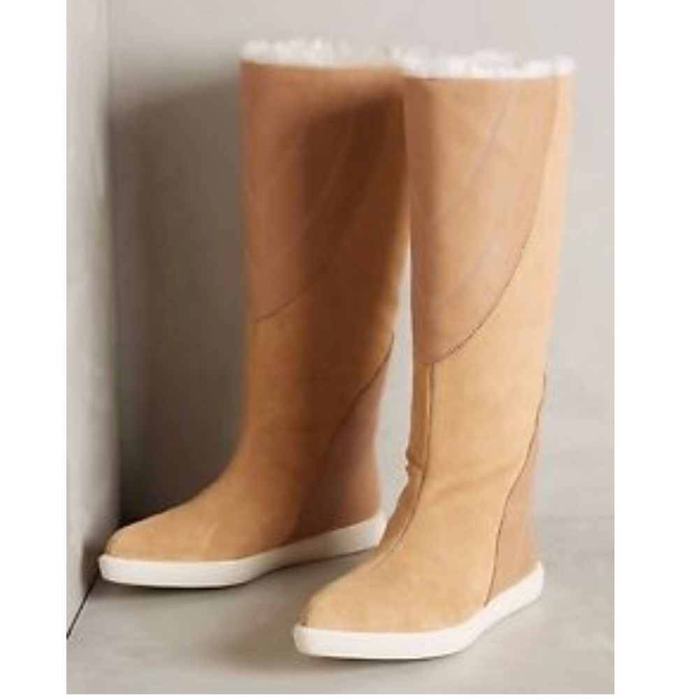 Anthropologie Naya Suede & Leather Boots Size 6